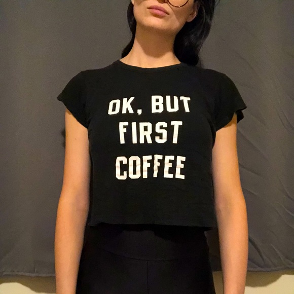 Coffee Graphic Crop Top - Picture 2 of 4